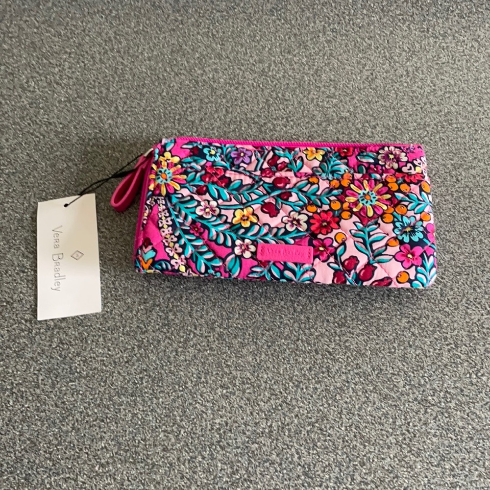 Vera Bradley Pink Floral Zip Wallet